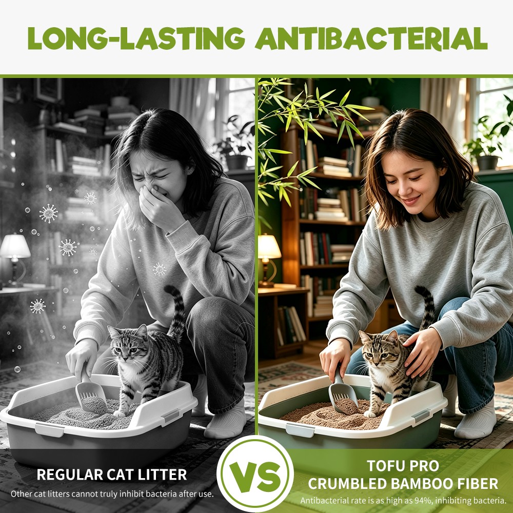 Uniq Pets Βιοδιασπώμενη Tofu Pro 6L Άμμος Γάτας από Ίνες Μπαμπού