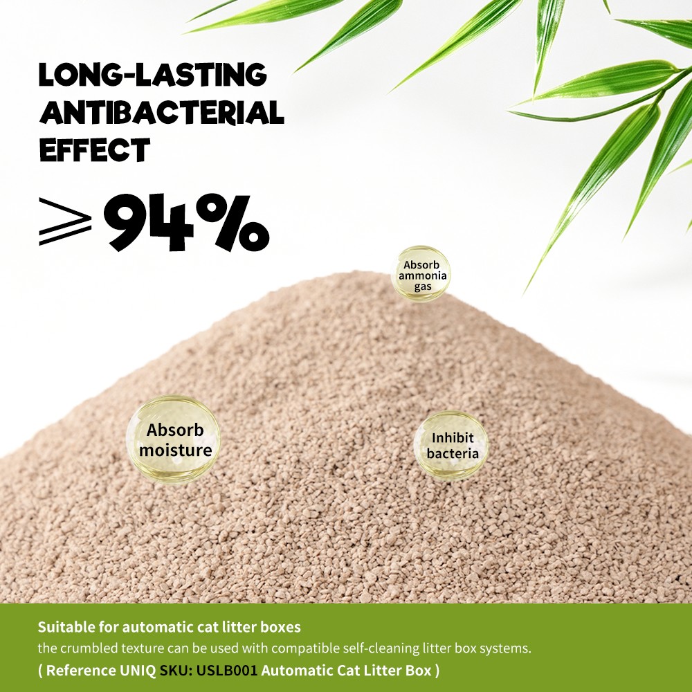 Uniq Pets Βιοδιασπώμενη Tofu Pro 6L Άμμος Γάτας από Ίνες Μπαμπού