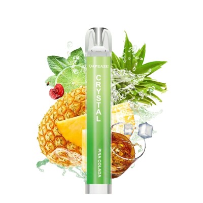 Vapeaze Crystal Vape μιας χρήσης Pina Colada 2ml 2% νικοτίνη 700puffs